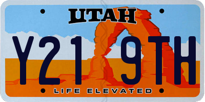 UT license plate Y219TH