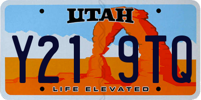UT license plate Y219TQ