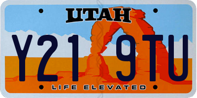 UT license plate Y219TU