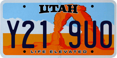 UT license plate Y219UO