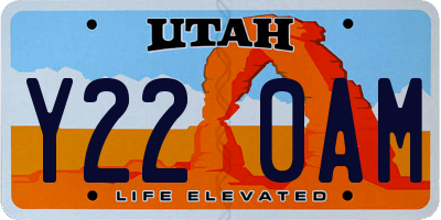 UT license plate Y220AM