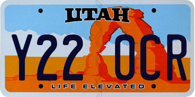 UT license plate Y220CR