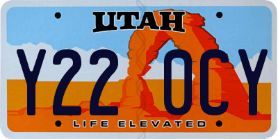UT license plate Y220CY