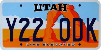 UT license plate Y220DK