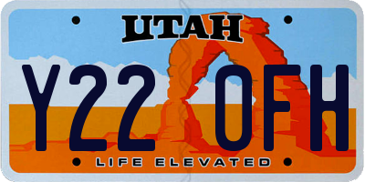 UT license plate Y220FH