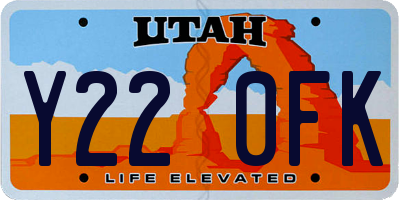 UT license plate Y220FK