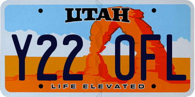 UT license plate Y220FL