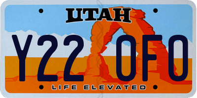 UT license plate Y220FO