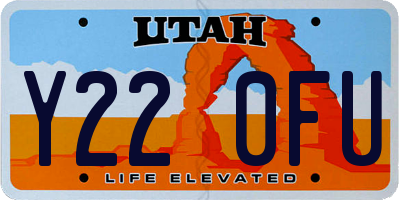 UT license plate Y220FU