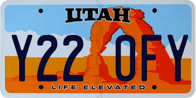 UT license plate Y220FY