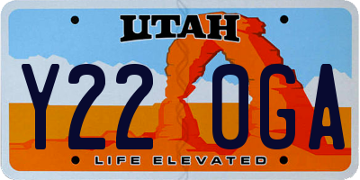 UT license plate Y220GA