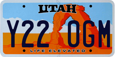 UT license plate Y220GM