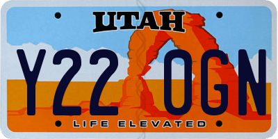 UT license plate Y220GN