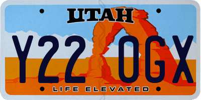 UT license plate Y220GX