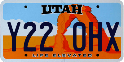 UT license plate Y220HX