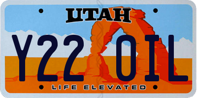 UT license plate Y220IL