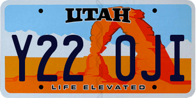 UT license plate Y220JI