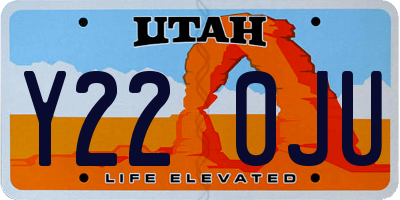 UT license plate Y220JU