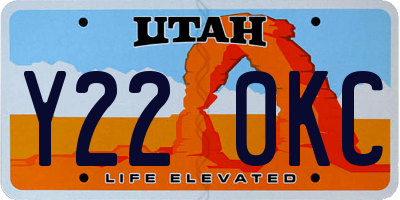 UT license plate Y220KC