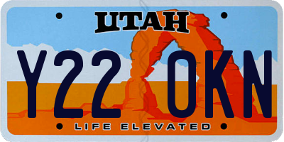 UT license plate Y220KN