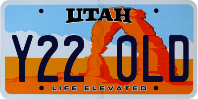 UT license plate Y220LD
