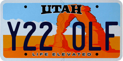 UT license plate Y220LF