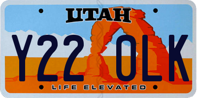 UT license plate Y220LK