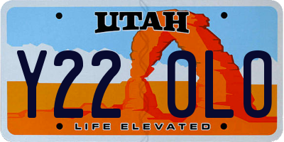 UT license plate Y220LO