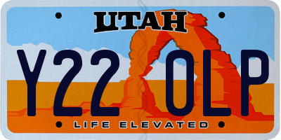 UT license plate Y220LP