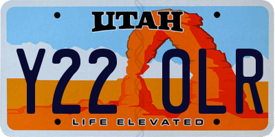 UT license plate Y220LR