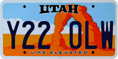 UT license plate Y220LW
