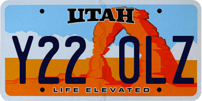 UT license plate Y220LZ