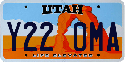 UT license plate Y220MA