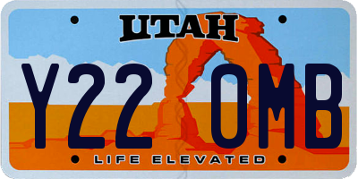 UT license plate Y220MB
