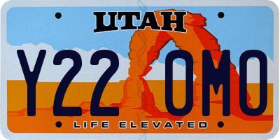 UT license plate Y220MO