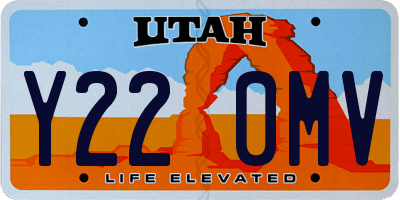 UT license plate Y220MV
