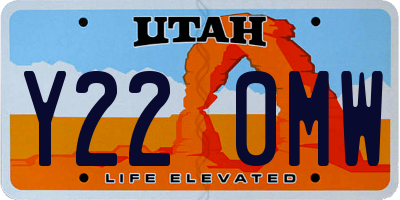 UT license plate Y220MW