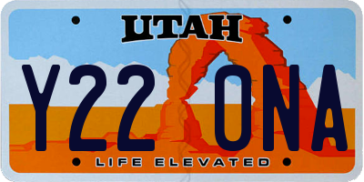 UT license plate Y220NA
