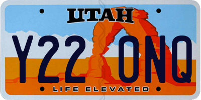 UT license plate Y220NQ