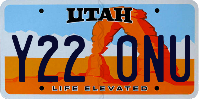 UT license plate Y220NU