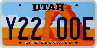 UT license plate Y220OE