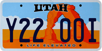UT license plate Y220OI