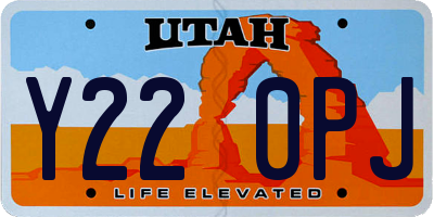 UT license plate Y220PJ