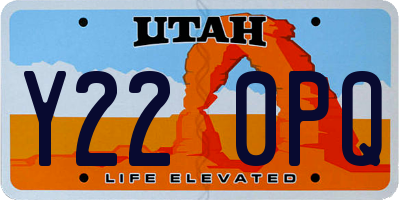 UT license plate Y220PQ