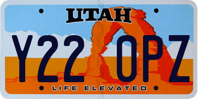 UT license plate Y220PZ
