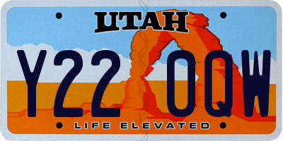 UT license plate Y220QW