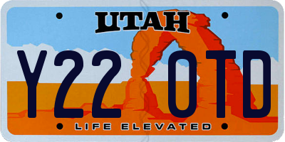 UT license plate Y220TD