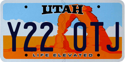 UT license plate Y220TJ