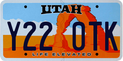 UT license plate Y220TK