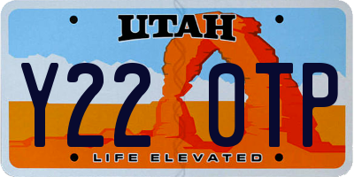 UT license plate Y220TP